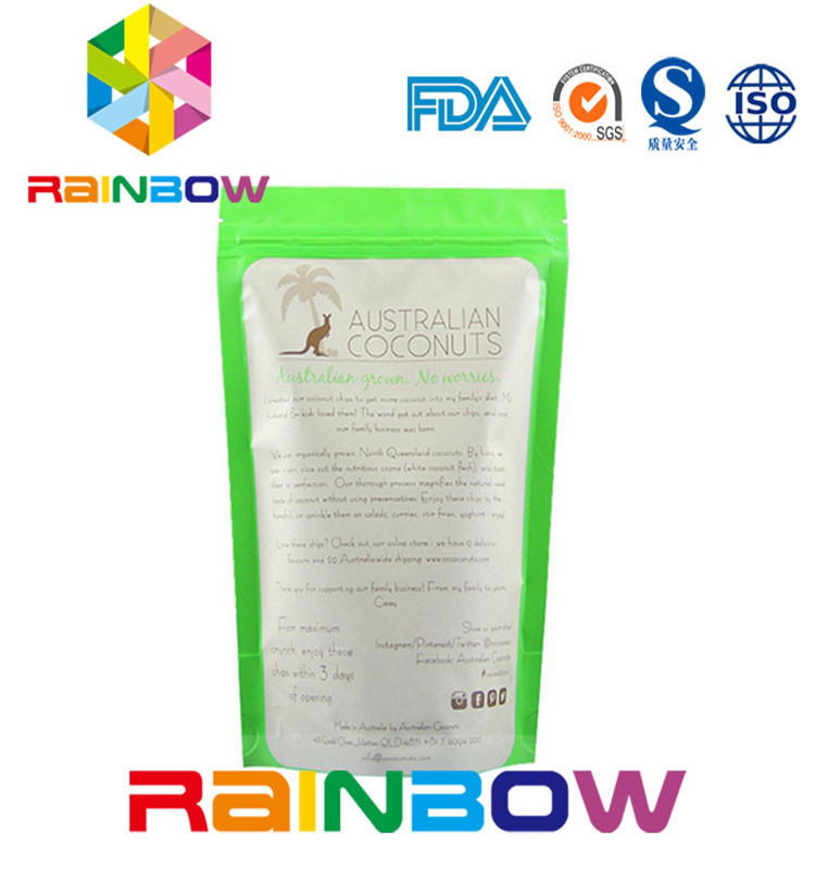 Kundengebundener Imbiss-Taschen-Verpackenreißverschluß für das Samen-Verpacken stehen oben unteren Keil