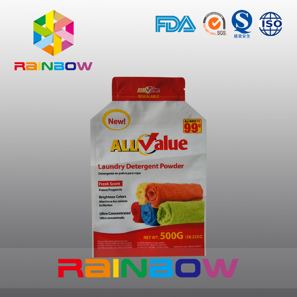Besonders angefertigt, Kunststoffgehäuse-Tasche für Pulver des Waschmittel-500g/Waschpulver druckend