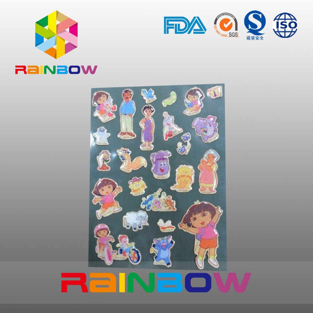 Buntes klares unregelmäßiges wirtschaftliches recyclebares kundenspezifisches Papier beschriftet Flasche/Plastiktasche