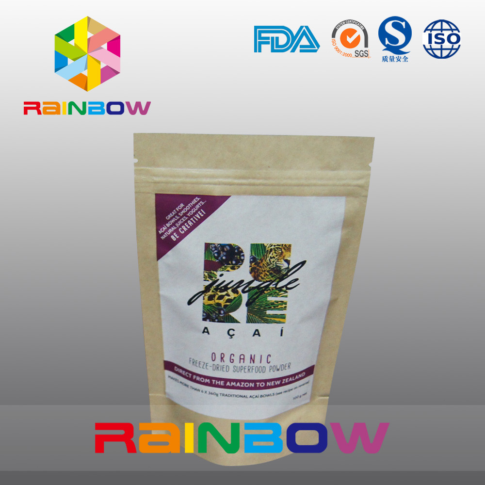 Kundengebundene Papiertüte-Reißverschluss Doypack-Verpacken- der Lebensmitteldrucktasche