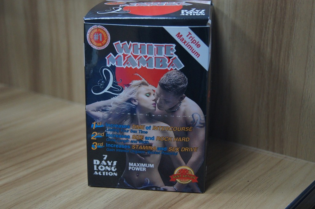 Sex-Verbesserungs-Pillen-Anzeigen-Papierkasten-und Karten-schwarzer Panther-Kästen