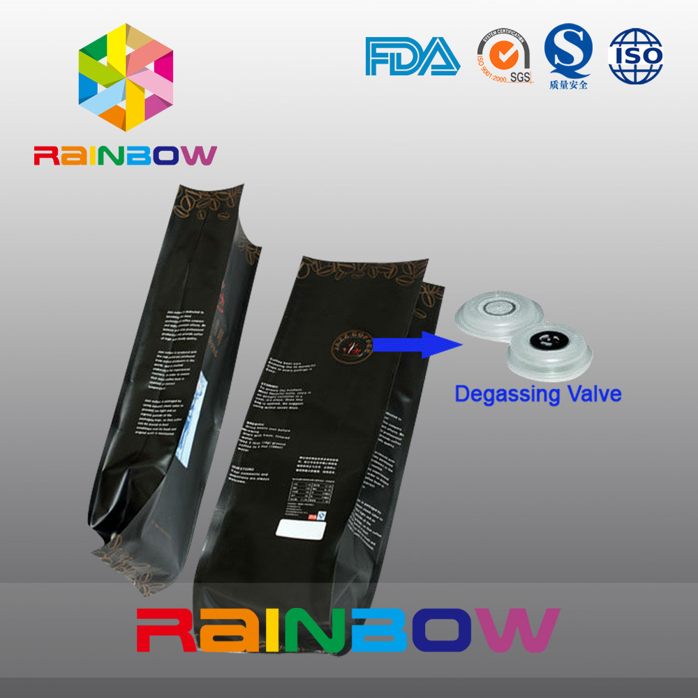 Kundengebundener Entwurfs-Aluminiumfolie-Kaffee-Beutel/Kaffee-Tasche des Seiten-Keil-5lb mit Ventil