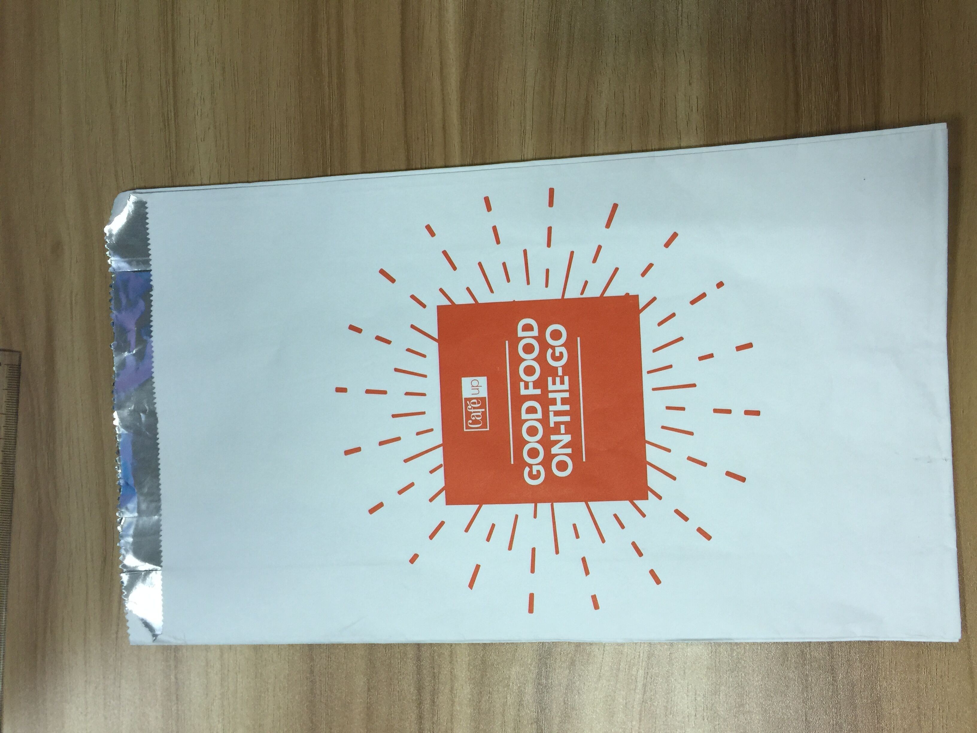 Kraftpapier zeichnete Folie innerhalb des Brathähnchen-Verpackentaschen kundengebundenen Entwurfs