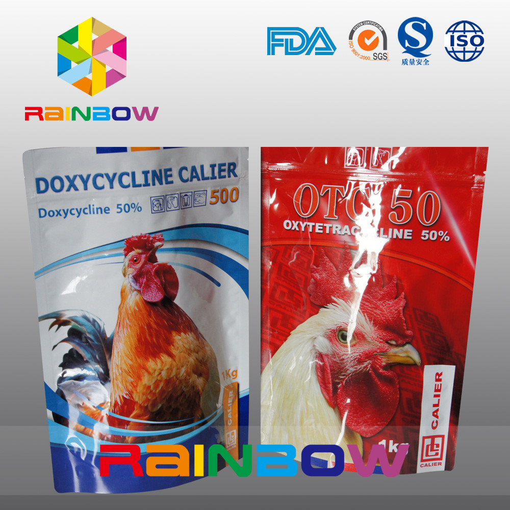 Gewohnheit Ihr eigenes Logo stehen oben Haustier-/Tukey-Nahrungsmittelspeicher-Beutel mit Reißverschluss