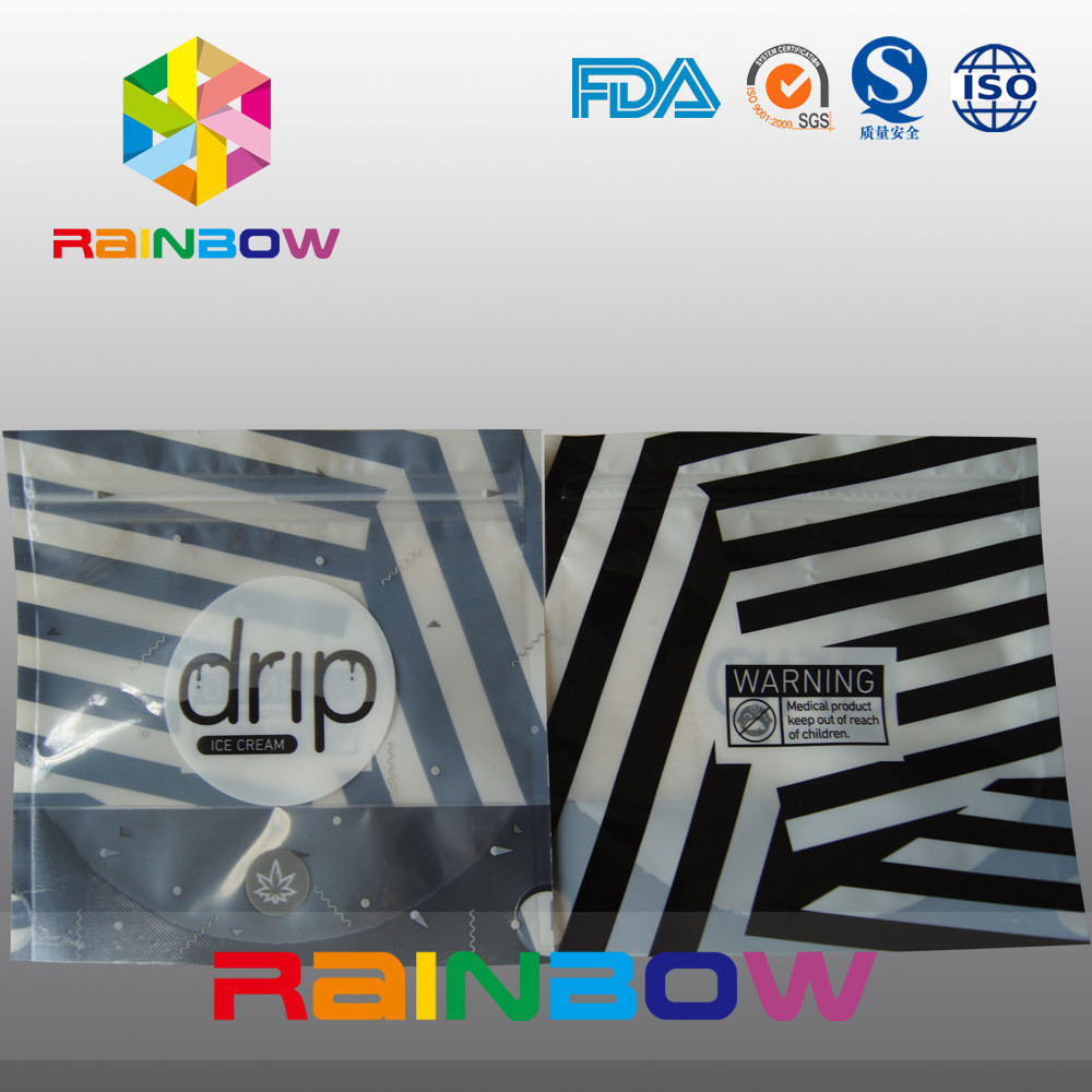 Zebra-Streifen stehen oben Noni-Tropfenfänger-Tasche, stilvollen zusammengesetzten Plastik-Beutel