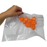 Durchsichtige Lebensmittelsparrollen Lebensmittelvakuumsiegel Taschen mit Gravurdruck