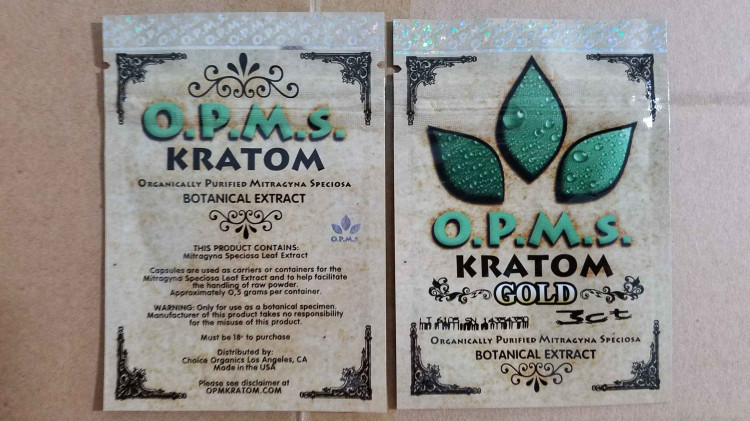 Kundenspezifisches kratom kapselt das Kräuterweihrauchverpacken/3ct OPMS kratom Tasche ein