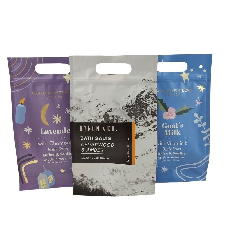 Fertigen Sie Stand herauf Reißverschluss-Beutel-Körperpeelings-verpackende Aluminiumfolie-Plastik-Taschen kundenspezifisch an