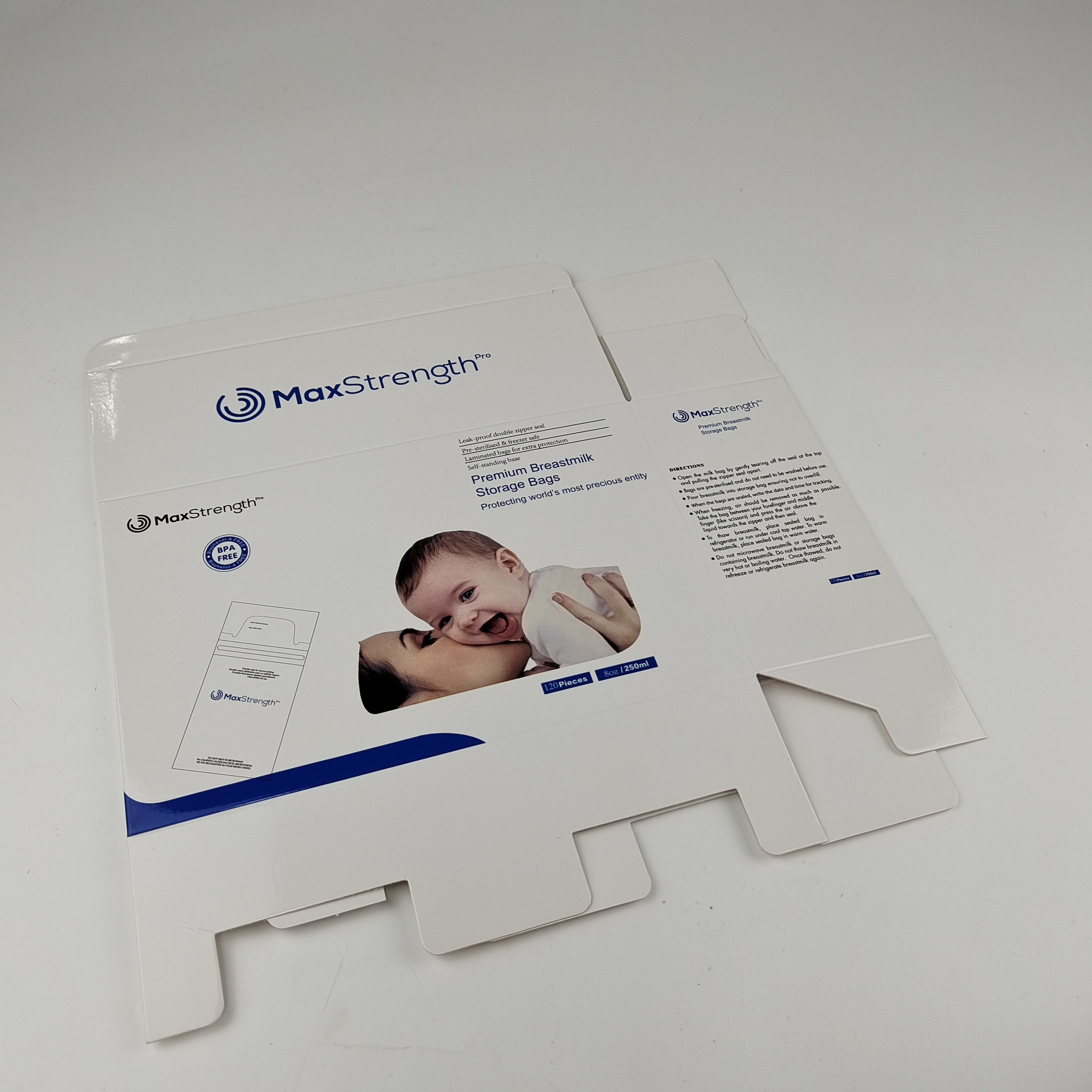 Magazin der Pappe400g fertigte rechteckigen Milchverpackungs-Kasten besonders an