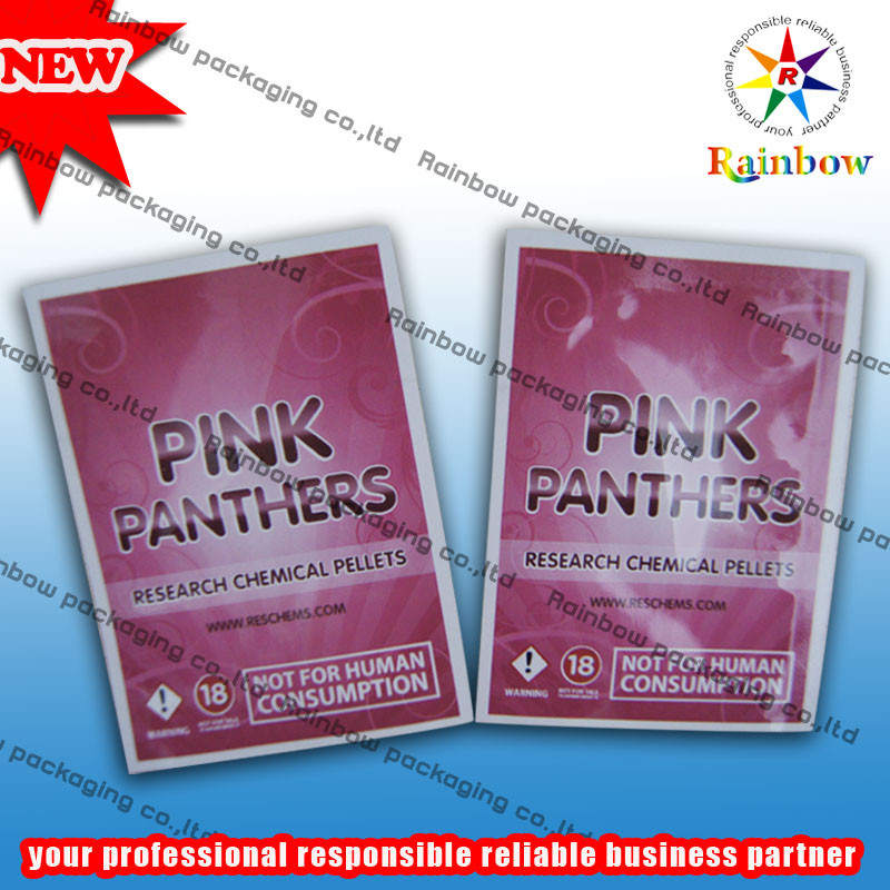 Kundengebundene Seite drei versiegelte kosmetische Verpackentasche in lamelliertem Material