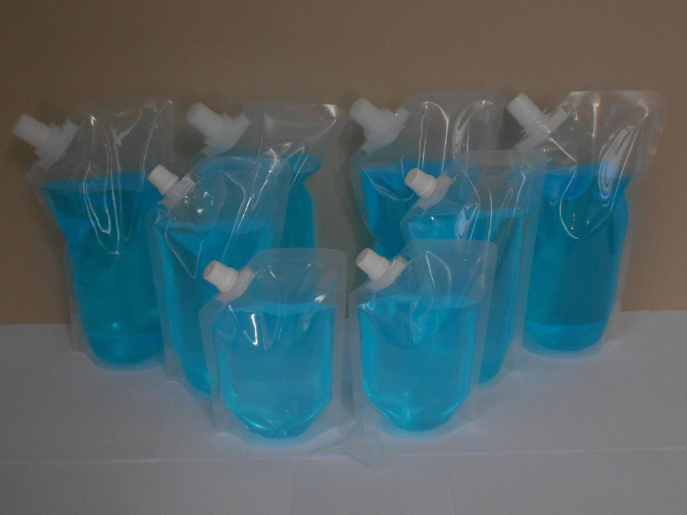 Freie Plastikflaschen Nahrungsmittelgrad-Kreuzfahrt-Flaschen-Beutel-Wein-Läufer-Tüllen-Tasche Bpa