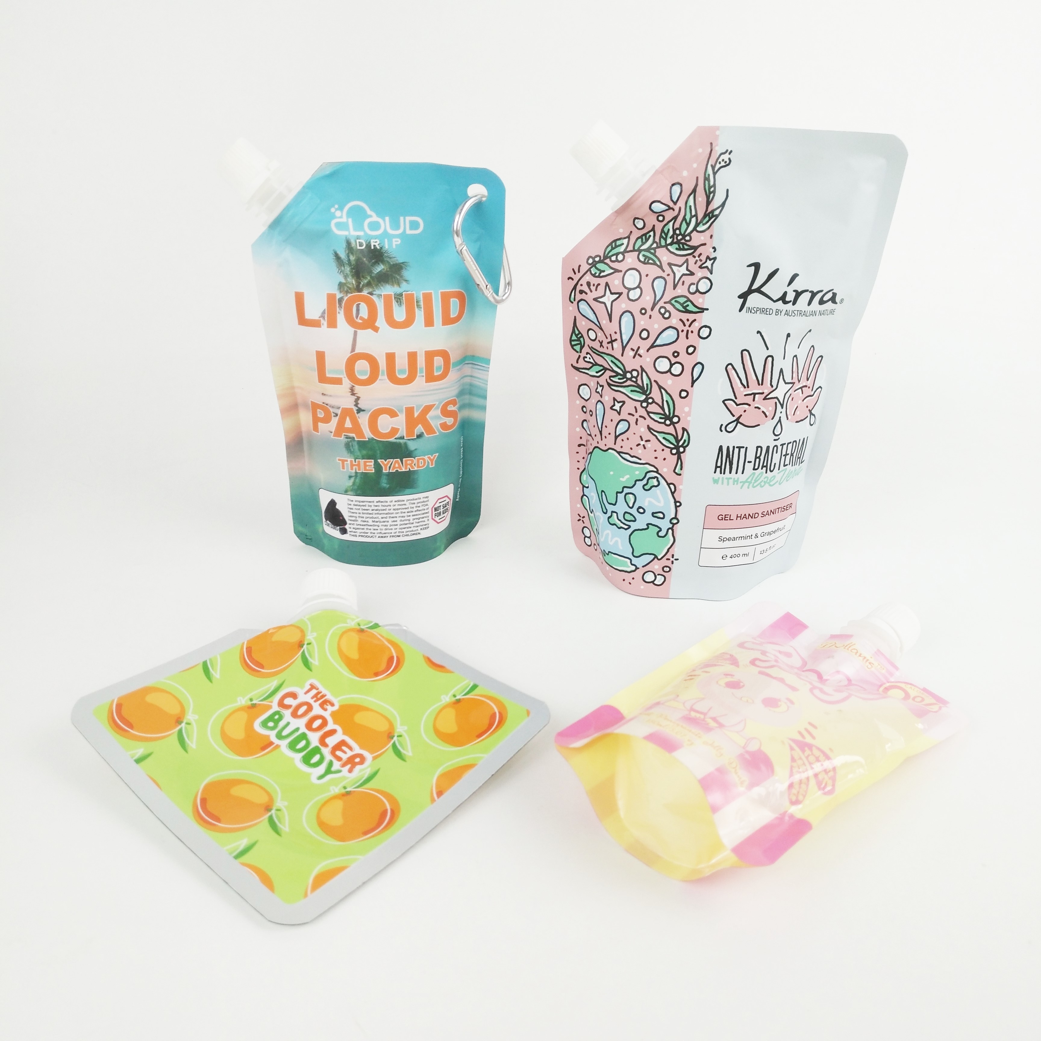 Kundenspezifischer Shampoo-Tüllen-Beutel-Verpackenkosmetik herausgespritzter Flüssigkeits-Stand herauf Beutel