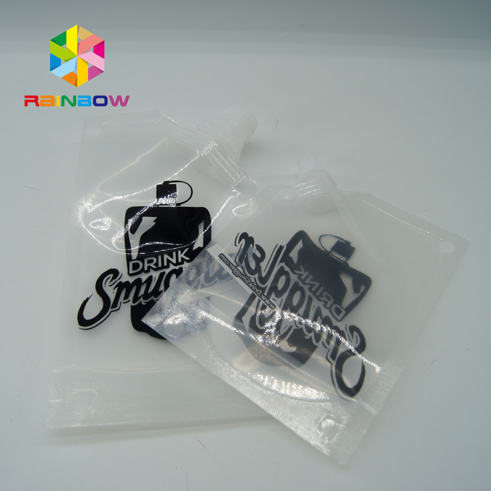 BPA geben 4 Dichtheits-wiederverwendbaren transparenten Plastikwein-Flaschen-/Alkohol-Beutel Unze 8OZ frei