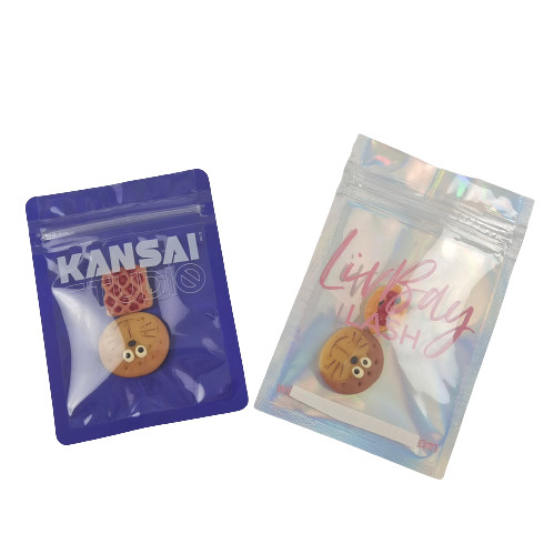 Fertigen Sie Plastik-Taschen-Verpackenhanf der Nahrung-35g besonders an, den Plastik-Plastik oben Beutel stehen