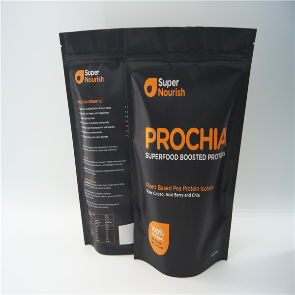 Vereiteln Sie gezeichnete Taschen der Folie mit Reißverschluss, Verpackentaschen der Protein-Pulver-/Nahrungsmittelfolie