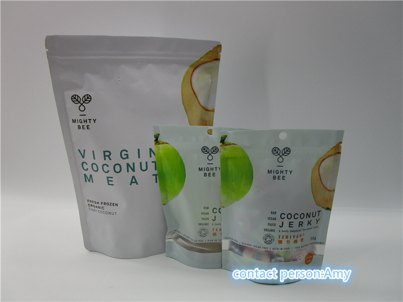 Das kundengebundene Nahrungsmittelgrad-Süßigkeits-Kunststoffgehäuse sackt Reißverschluss-Oberflächenabdichtung 30g 43g ein