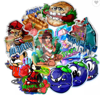 Soft Touch essbare Lebensmittelverpackungsbeutel 3,5 g Plätzchen-Sonderform gestanzte Mylar-Taschen