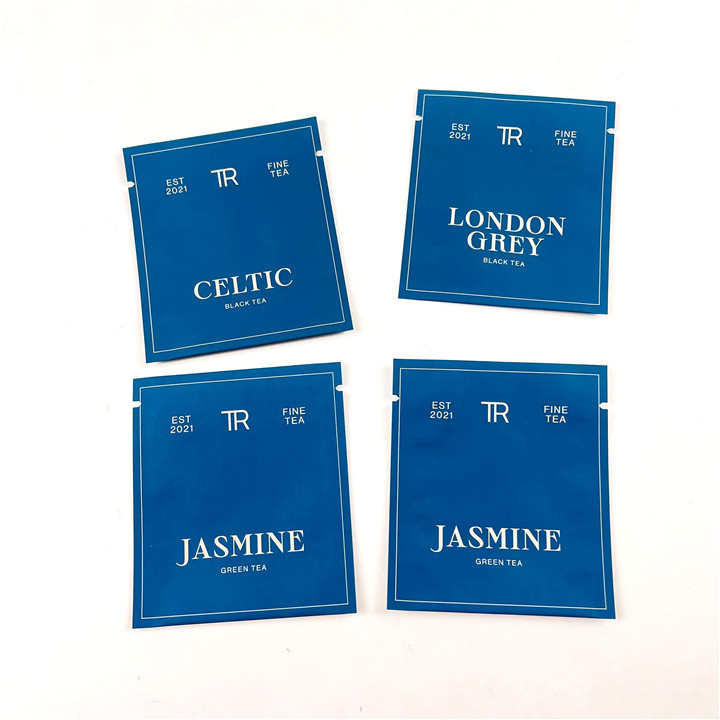 500Ppcs, das Plastik-Taschen für schwarze grüner Tee-Heißsiegel-Beutel druckend verpackt