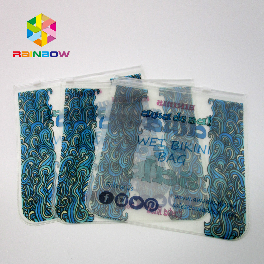 Transparente PVC-Taschen-Bikini-Tasche, EVA-Plastikbadebekleidungs-Tasche mit Reißverschluss