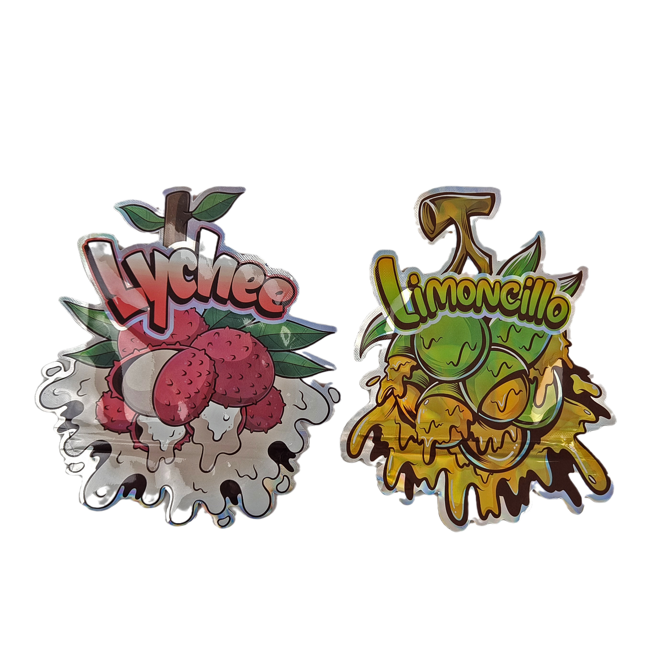 3,5 g 7 g Süßigkeiten-Kekse, unregelmäßige, individuelle Spezialformverpackung, geruchsdichte, gestanzte Mylar-Beutel