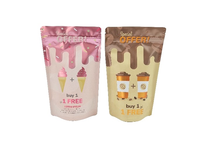 Kundenspezifischer Nahrungsmitteltee-verpackende Aluminiumfolie-Plastik-Taschen Matte Metallic Stand Up Bags