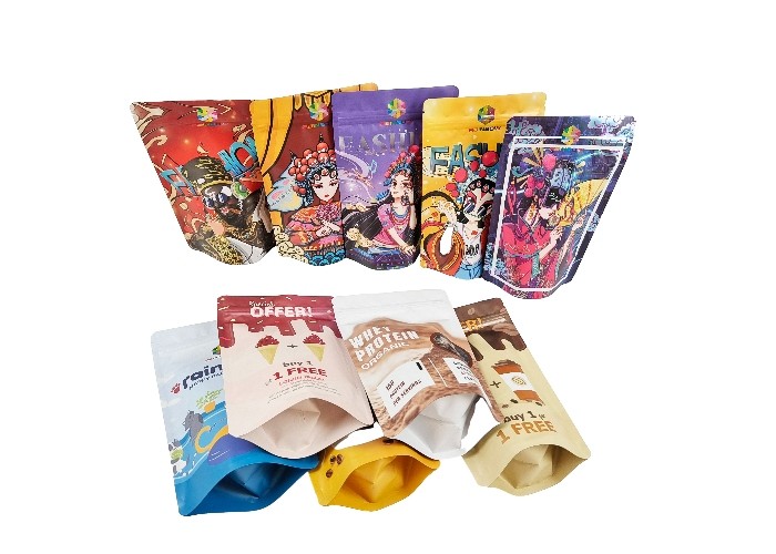 Aluminiumfolie-Plastikstand herauf Taschen Beutel-Geruch-Beweis-wiederversiegelbare Plastik mit Reißverschluss