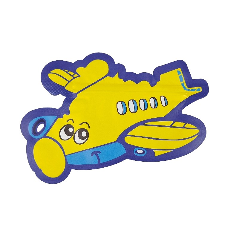 Ganz eigenhändig geschrieber Druckgestempelschnittener spezieller unregelmäßig geformter Reißverschluss Plastik-Taschen-3.5g 7g