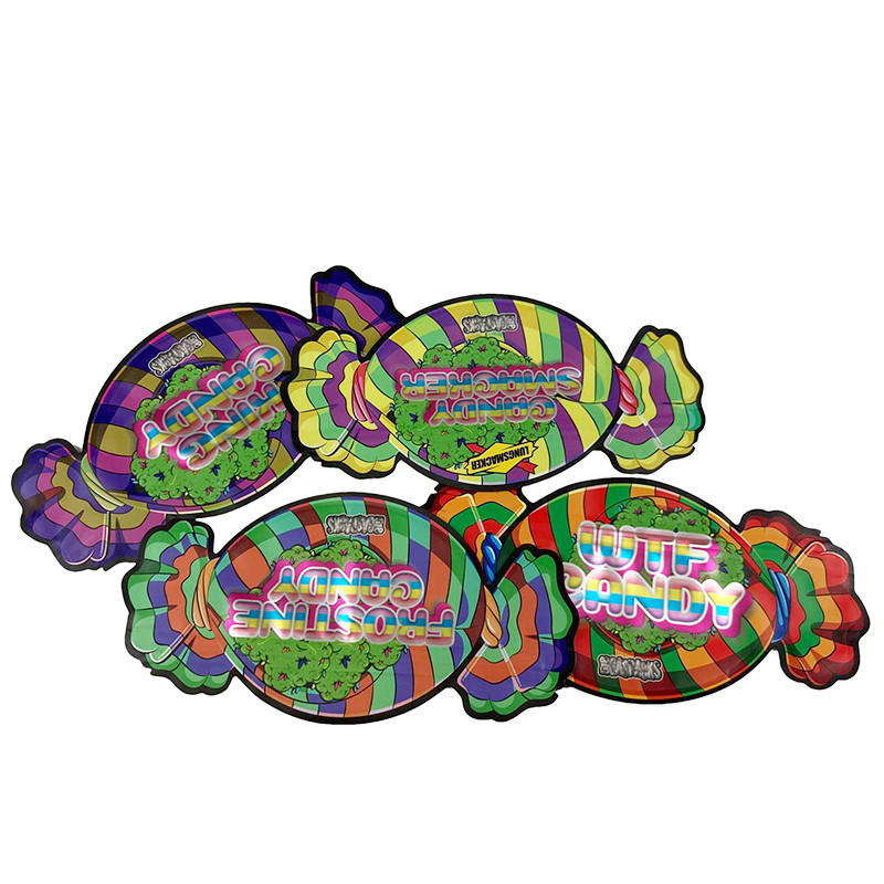 Custom Logo Druck 1/8 OZ Kinderschutz Mylar Taschen 3,5 g Essbare wieder verschließbare Kekse Gummi Mylar Ausgangstüte