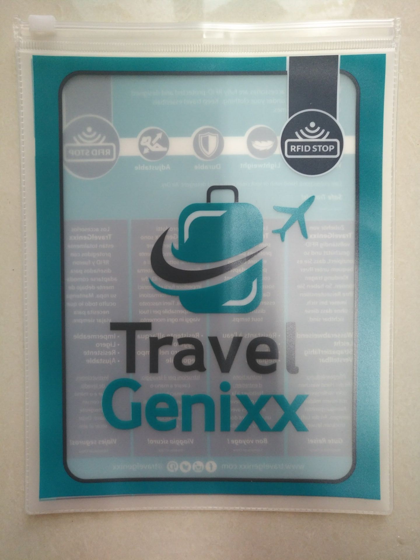 Klare transparente PVC-Tasche, Seitendichtung der Kleidung Pin-PVC-Aufhänger-Taschen-drei