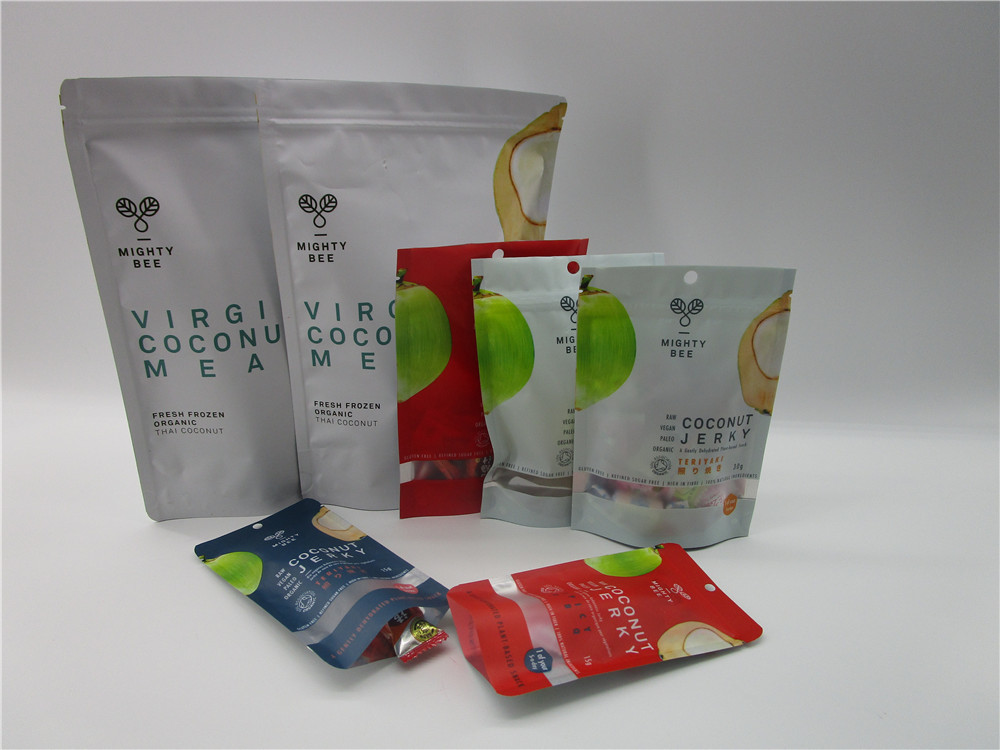 Kundenspezifischer Druckoberfläche-Folien-Beutel, der für Walnuss/Imbiss/Cracker/Plätzchen verpackt