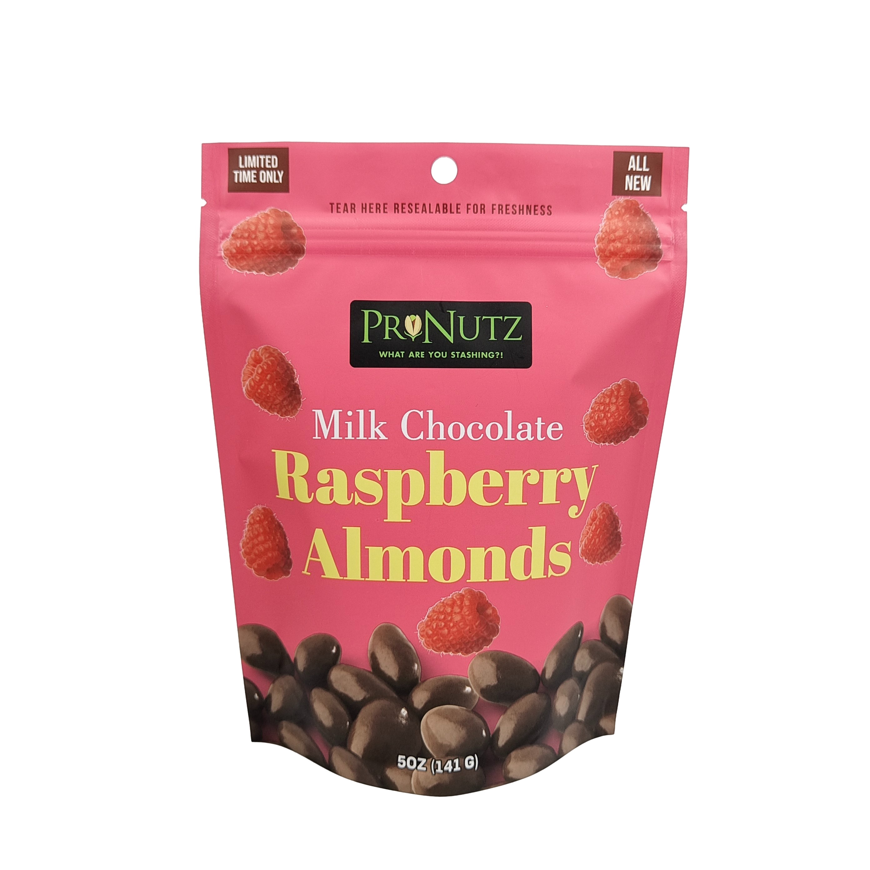 Ziplock-Mylar-Taschen mit klarem Fenster für Cashew-Nuss wieder verschließbarer Kunststoff-Zipper Stand-Up-Zipper-Tasche