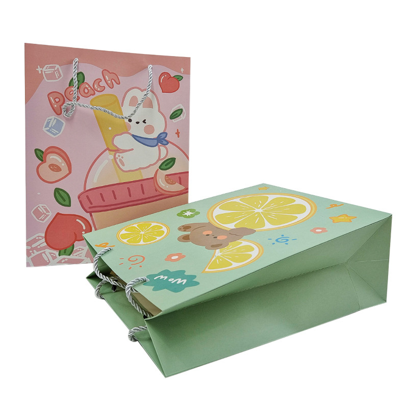 Großhandel mit individuell bedrucktem Logo Luxus-Geschenk-Papiertasche Einzelhandel Boutique-Einkaufspapiertaschen