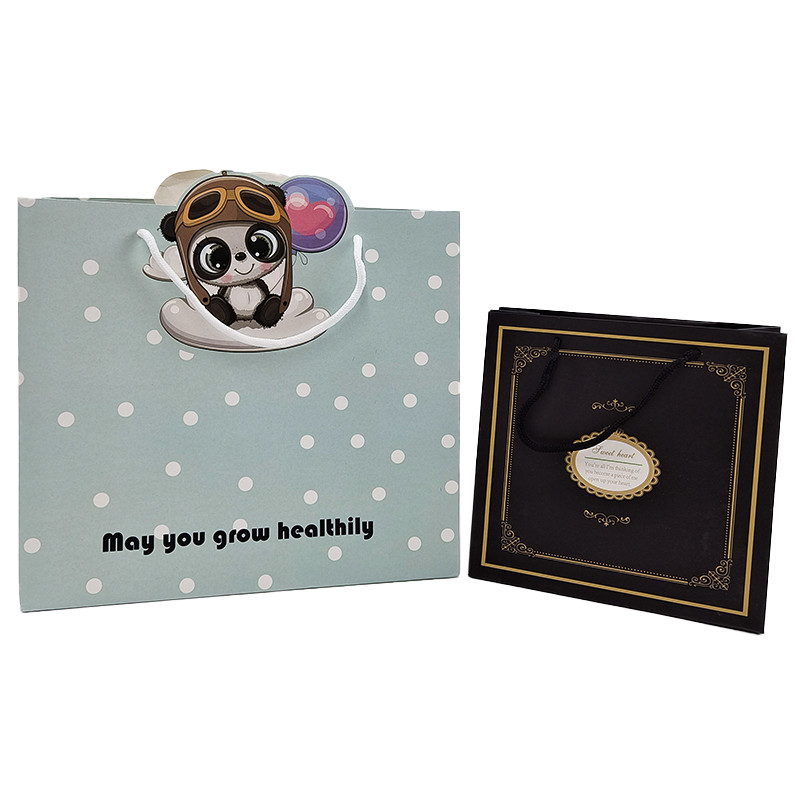 Papierseil String Kraft Papiertasche Handgriff Seil Tasche Akzeptieren Sie Anpassung Farbe Verknotete Papierverpackung