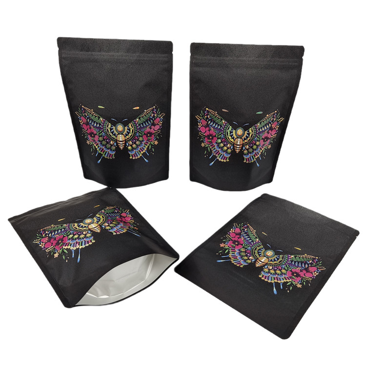 Warm verkaufte kundenspezifische Stand-up-Geruchsschutz-Taschen mit Logo Digitales Drucken biologisch abbaubare wiederverschließbare Mylar-Taschen