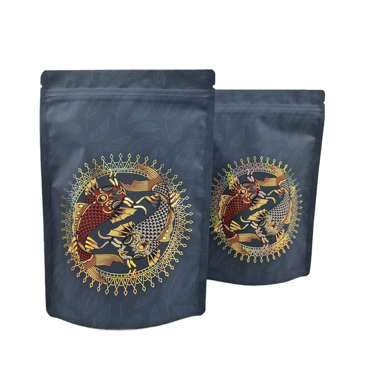 Lamierte Materialien Stand-up-Lebensmittel Plastiktüte mit Eigenlogo Digitales Drucken Gummi-Candy-Verpackung