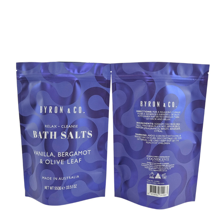 Mylar-Taschen für Lebensmittel Kraftpapier Ziplock Stand-Up-Tasche