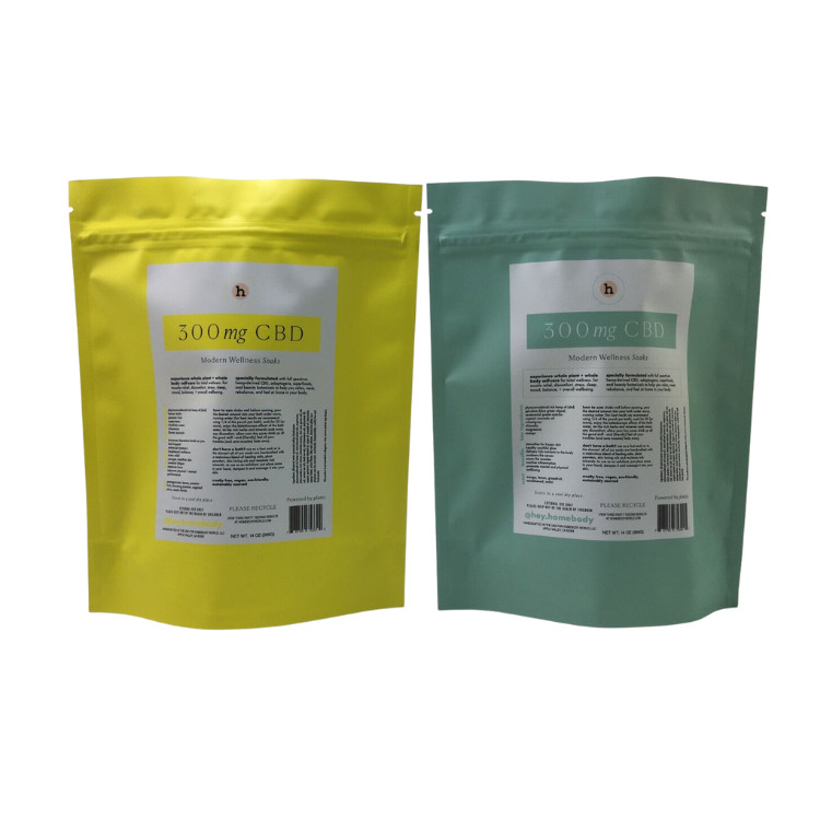 Custom gedruckte wiederverschließbare Teebeutel Mylar Stand-up Tasche mit Reißverschluss Teebeutel