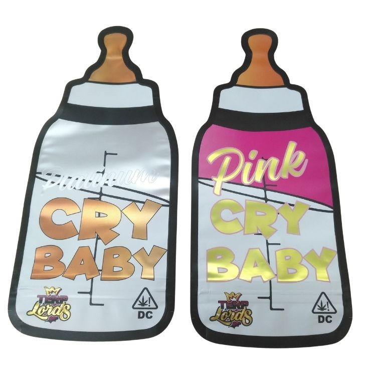 Kindersichere Zipschloss-Holographische Mylar-Tasche, 3,5 g spezielle Form, Kaugummi-Süßigkeiten