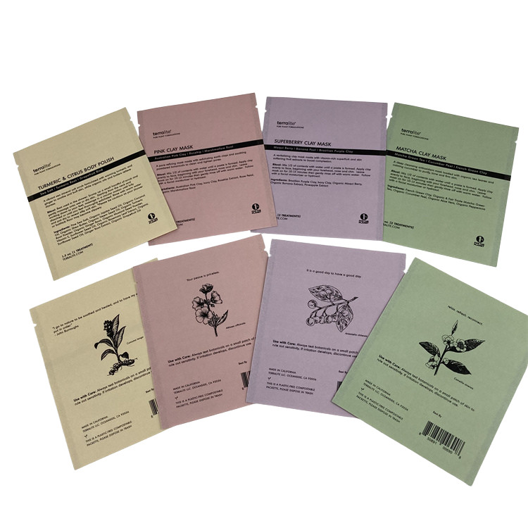 Gewässerte Verpackungen Wasserdichte biologisch abbaubare Plastikfolie Taschen aus Aluminium