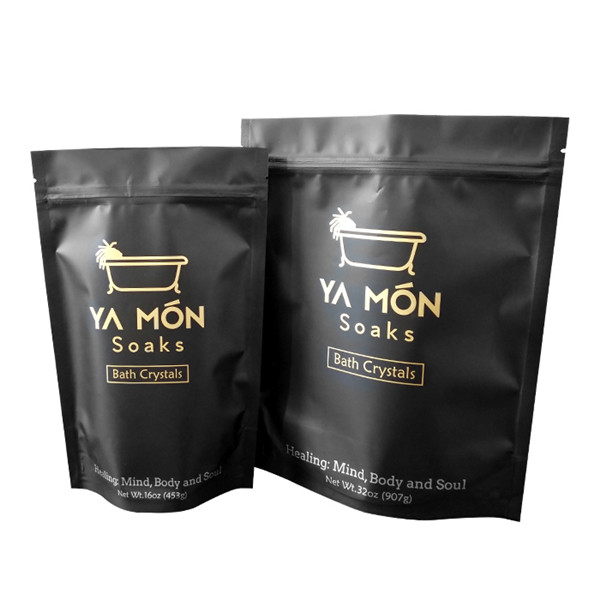 Silberfolie-Taschen für Steh-Body-Scrub-Tasche mit Reißverschluss