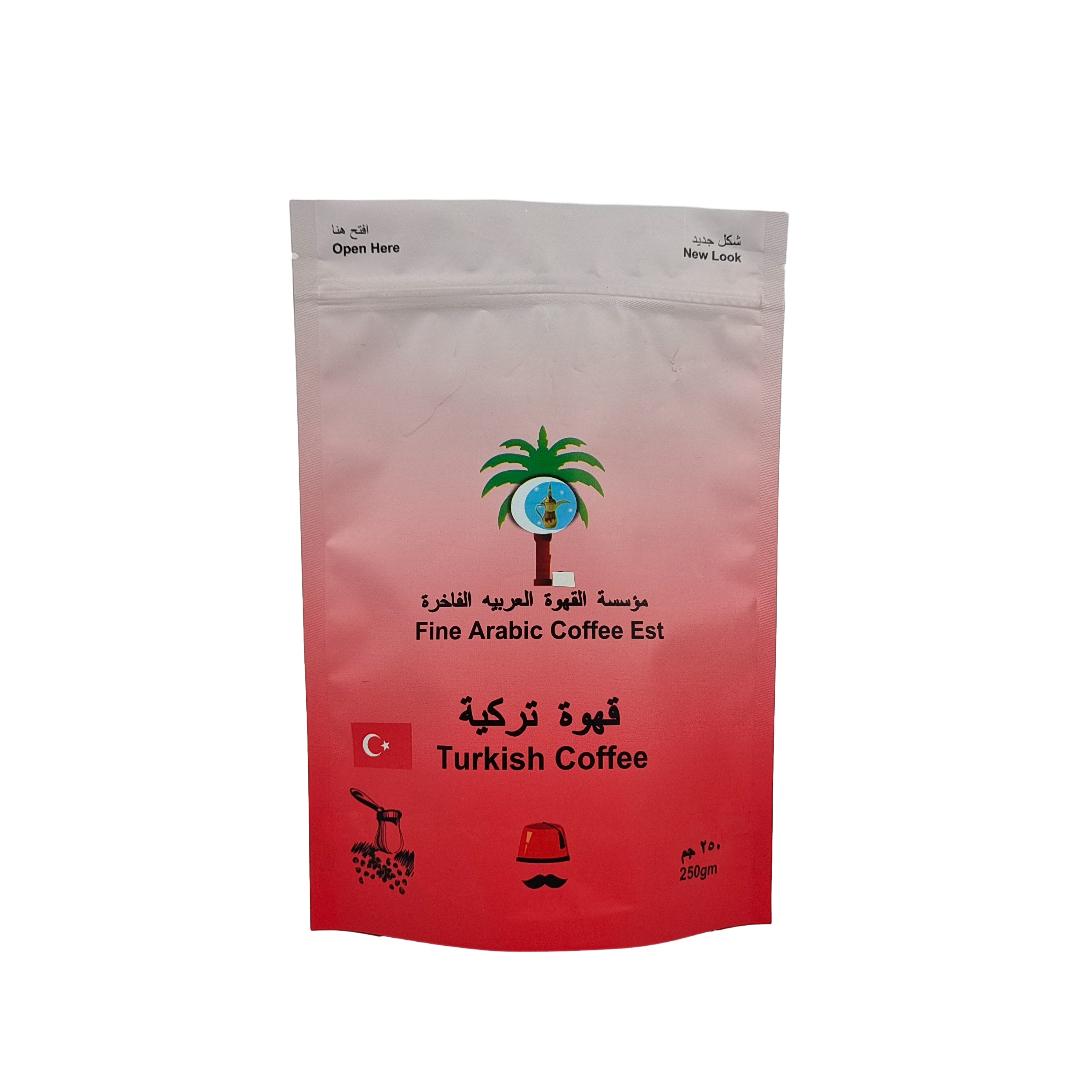 Aluminiumfolie Druck Metallische Wirkung Stehen Sie auf Tasche Custom Design Kunststoff Food Grade Taschen für Kaffee