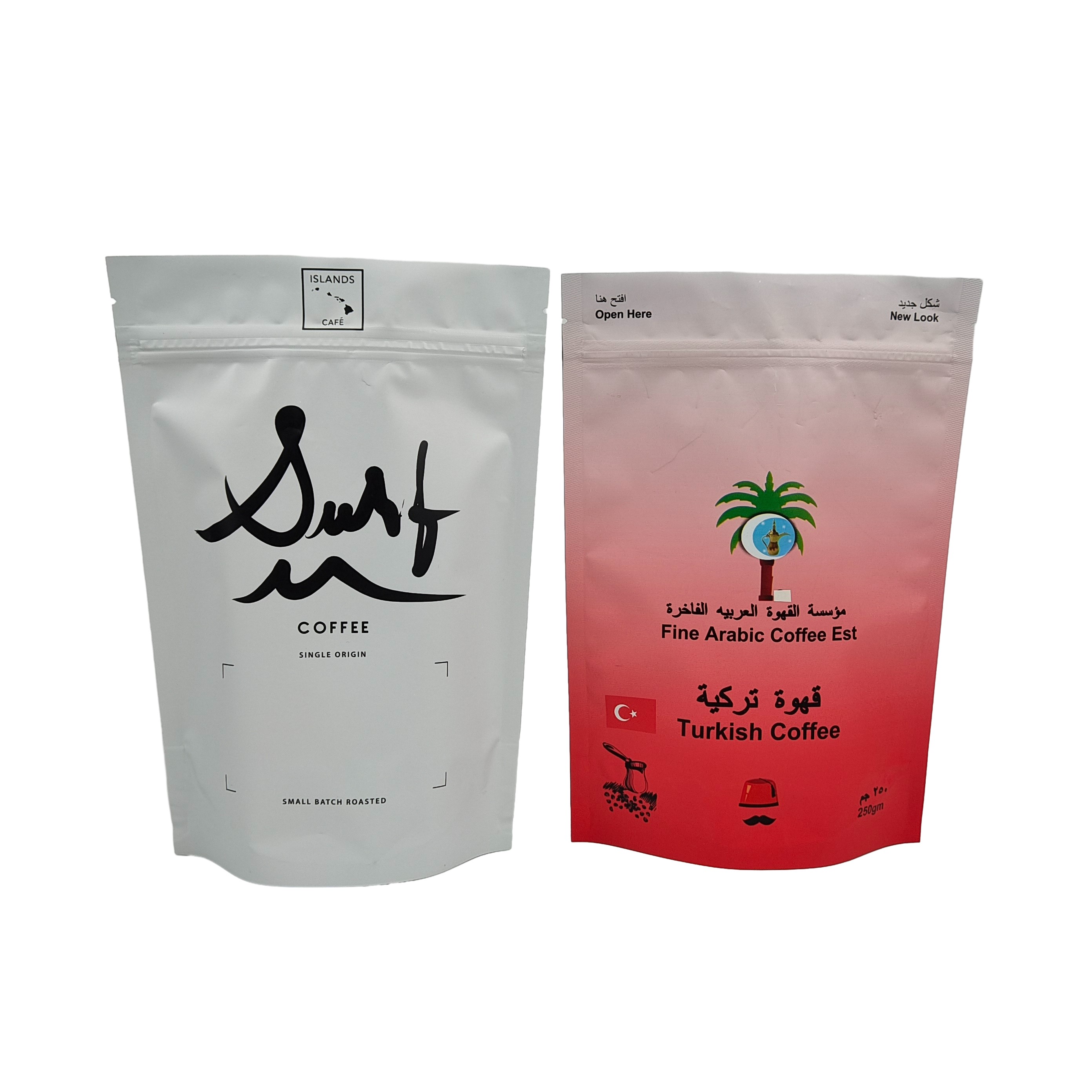 Durchsichtige Durchsichtige Fenster Lebensmittelverpackungstüten