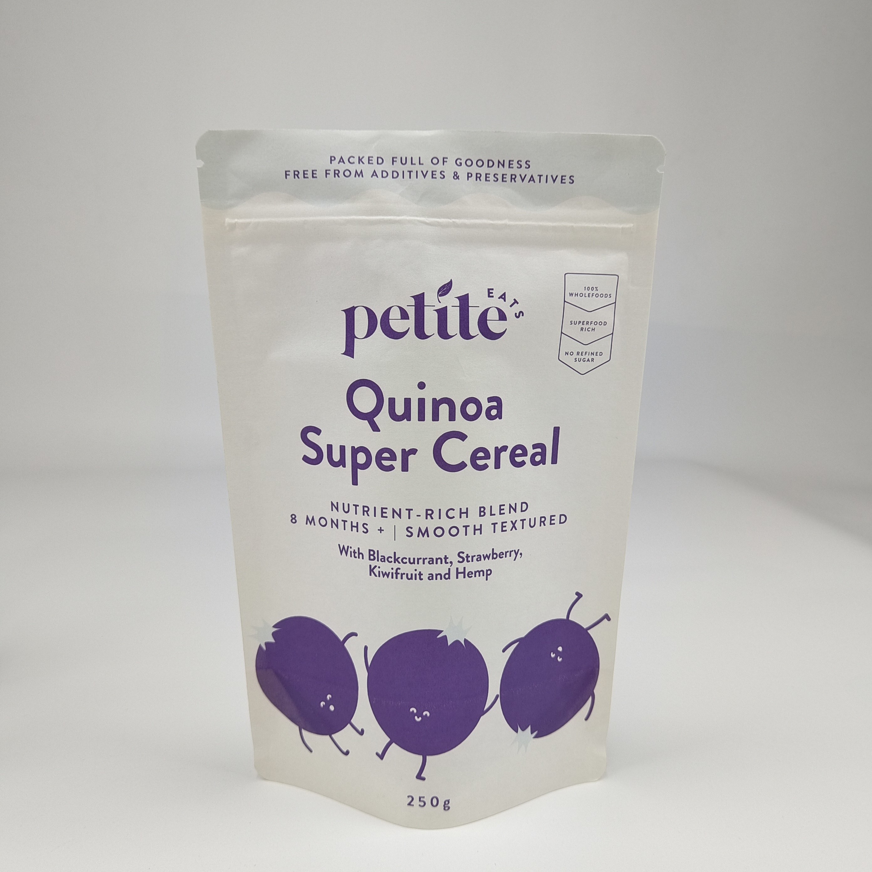 Biologisch abbaubare, recycelte, maßgeschneiderte, aufgestellte Taschen, Trockenfutterverpackungen, Braun-weiße Kraftpapierbeutel