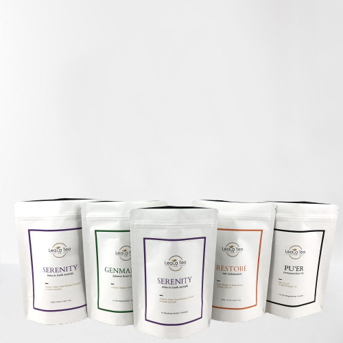 Wiederverschließbare Stehtaschen mit individuellem Logo für Trockentee-Taschenverpackungen