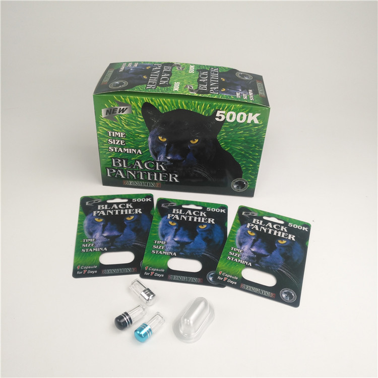 ABS-Material Plastik-Pillenflaschen Rhino 12 Blister Verpackung Karte Anzeigefach