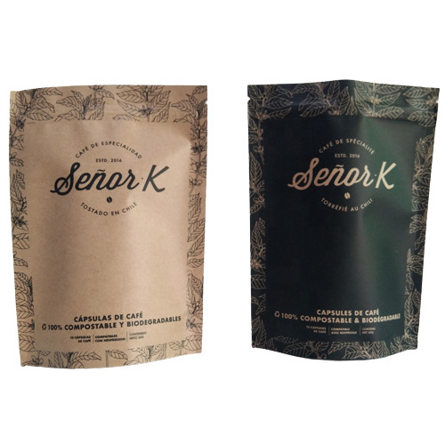 Flachbodenbeutel Lebensmittelverpackung Film Klarweiß Druckoberfläche Füllung mit Luftventil