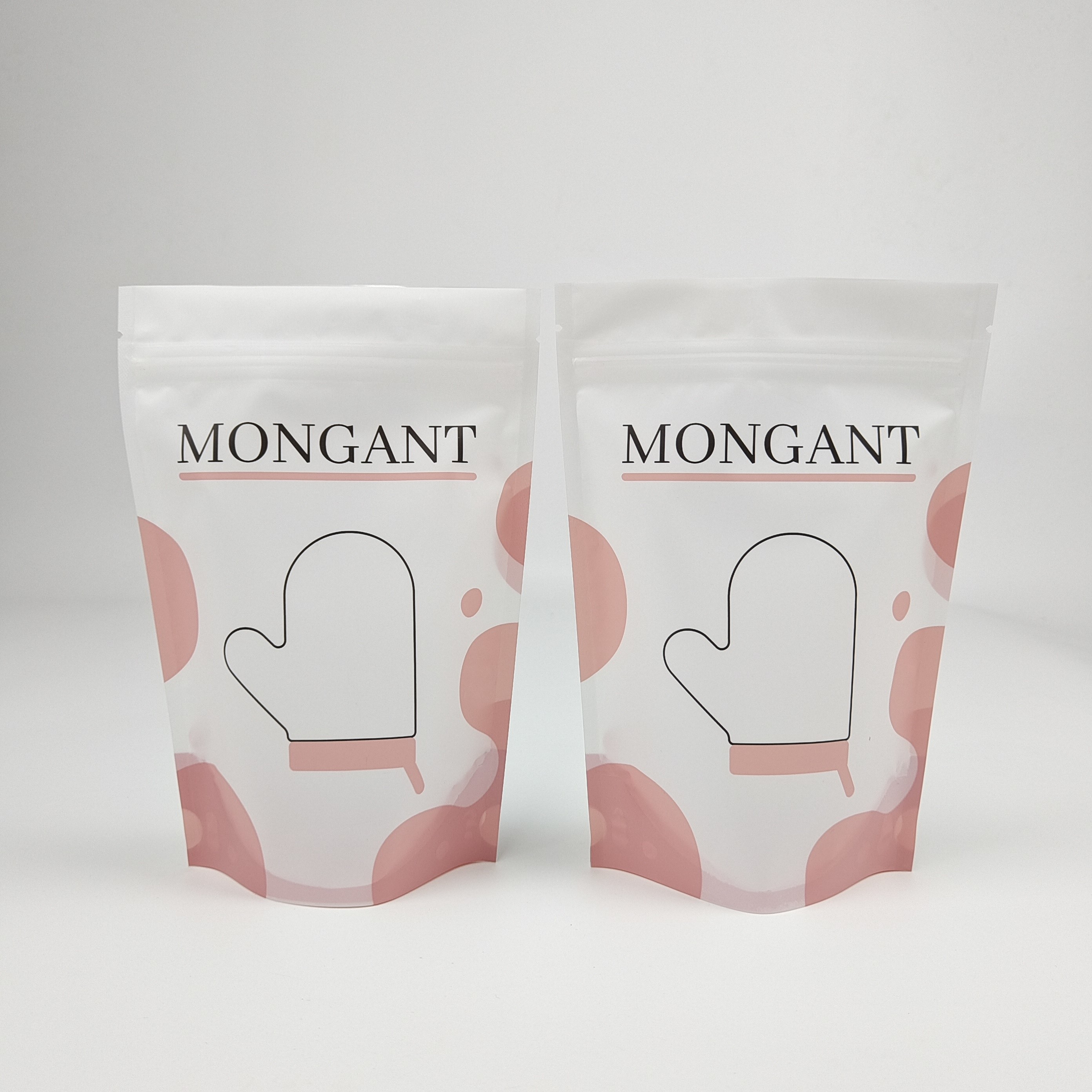 Lamierte Aluminiumfolie mit Verschlusssack Stand-Up-Tasche / Matt White Foil-Tasche / Custom Zip-Lock-Kaffeebeutel