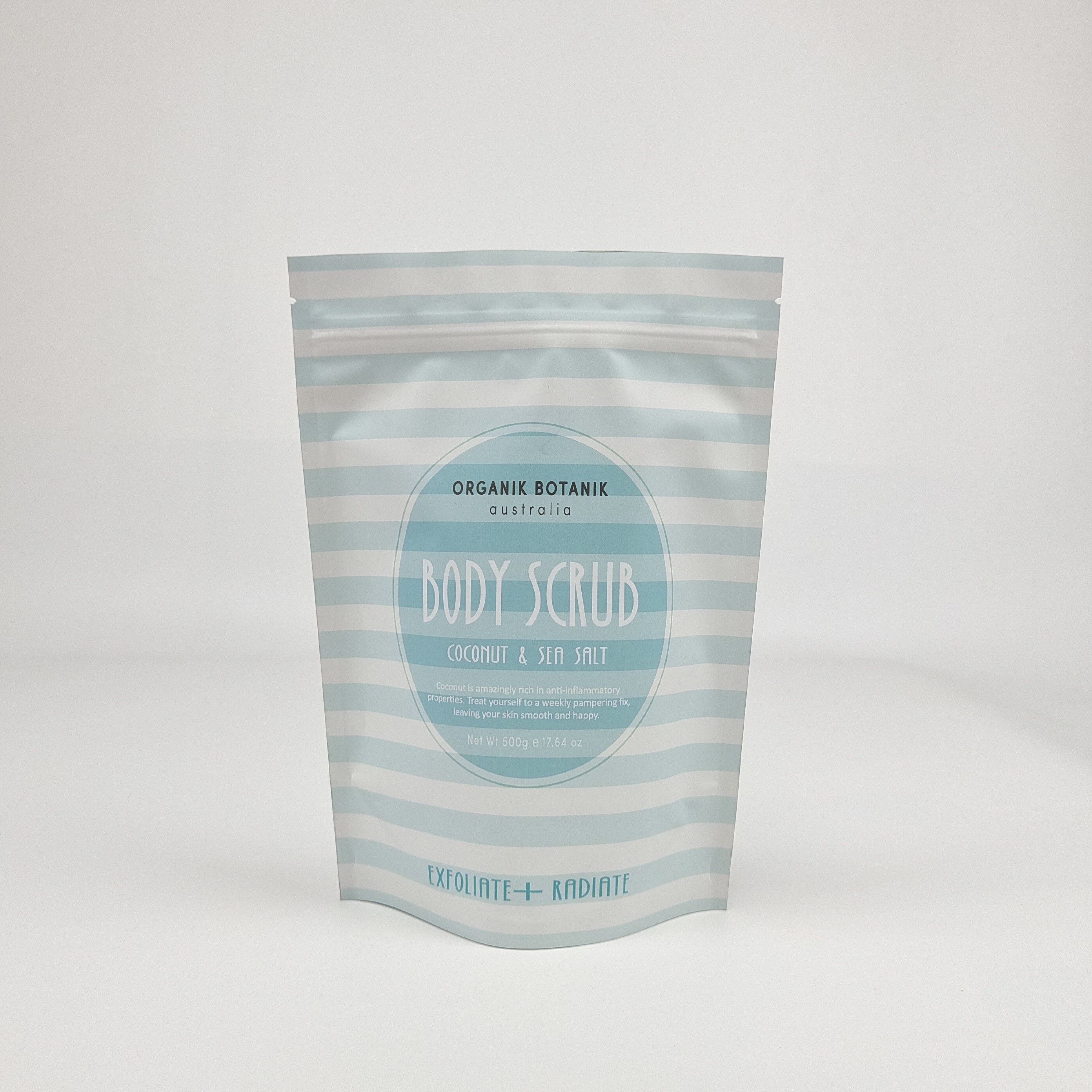 Hochwertiges Body Scrub gedruckte Verpackungstüten Kunststoff Aluminiumfolie kundenspezifischer Reißverschluss Stehbeutel für Badesalz