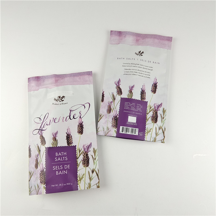 Besondere Größe und Farben verfügbar Verpackung Matte Aluminiumfolie Badsalz Stehen Sie auf Tasche Ziplock Doypack