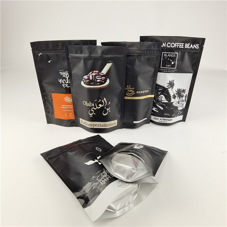 Lamierte Aluminiumfolie Ziplock Stehen Sie auf Tasche Digitales Drucken